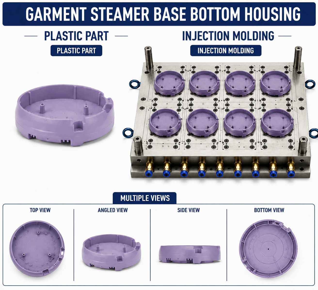 Garment Steamer Plastic Base Bottom Housing Mould and Moulding Service